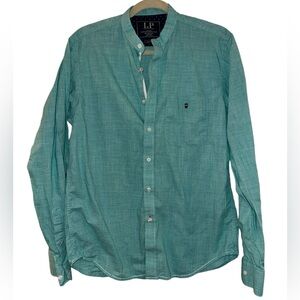 Men’s Louis Philippe Slim Fit Blue Button Down Dress Shirt 40